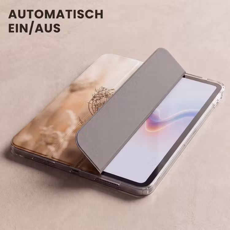 iPad-Hülle - Bildschirm Blume - Trockene Blume - Winter - Beige - Minimalistisch — 5