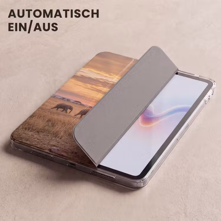 iPad-Hülle - Elefanten - Savanne - Sonnenuntergang - Afrika - Warm — 5