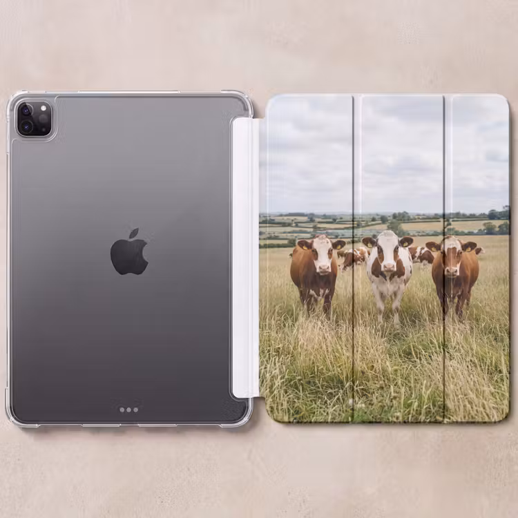 iPad-Hülle - Kühe - Porträt - Wiese - Bauernhof - Neugierig — 6