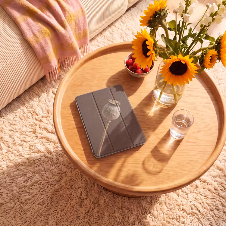 iPad-Hülle - Mohnzwiebel - Trockenblume - Braun - Minimalistisch — 2