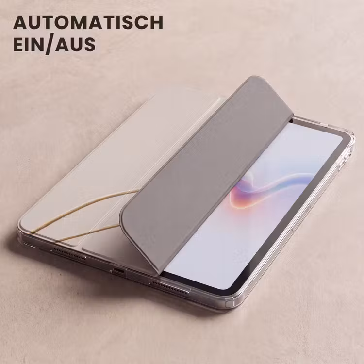iPad-Hülle - Mohnzwiebeln - Trockenblumen - Minimalistisch - Beige - Ruhig — 5