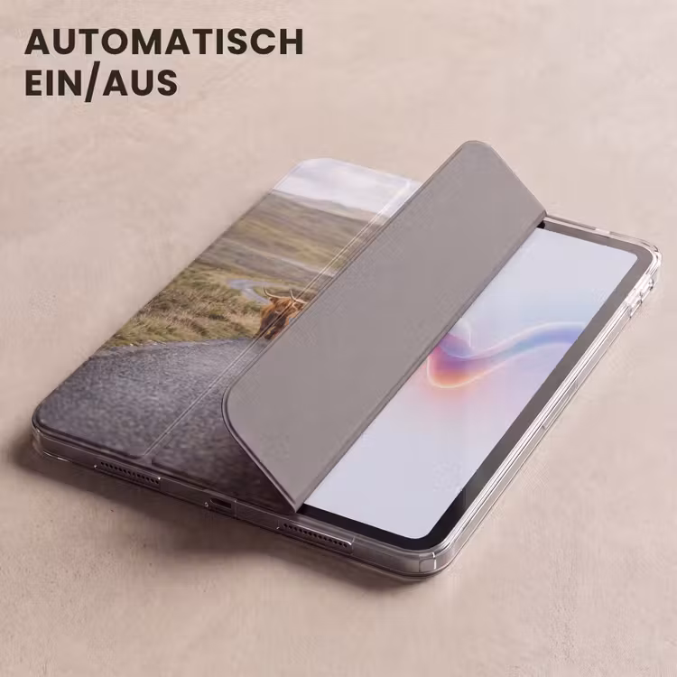iPad-Hülle - Schottische Highlander - Straße - Landschaft - Herde — 5