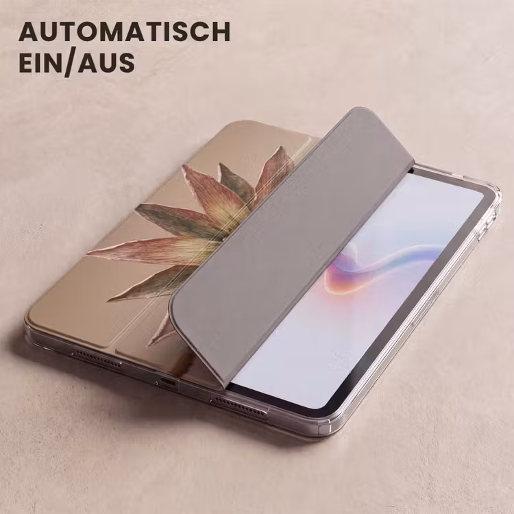 iPad-Hülle - Trockenblume - Protea - Vintage - Beige - Rustikal — 5