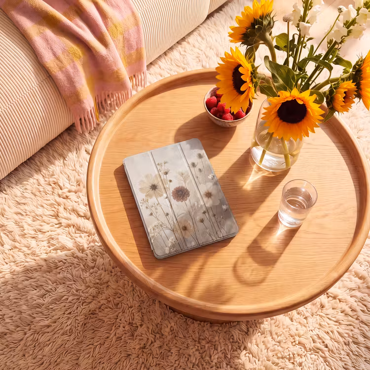 iPad-Hülle - Wilde Blumen - Botanisch - Vintage - Natur - Rustikal — 2