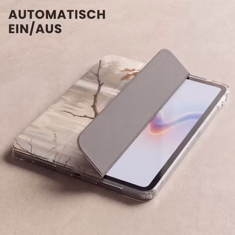 iPad-Hülle - Zaunkönig - Zweig - Fluss - Natur - Atmosphärisch — 5