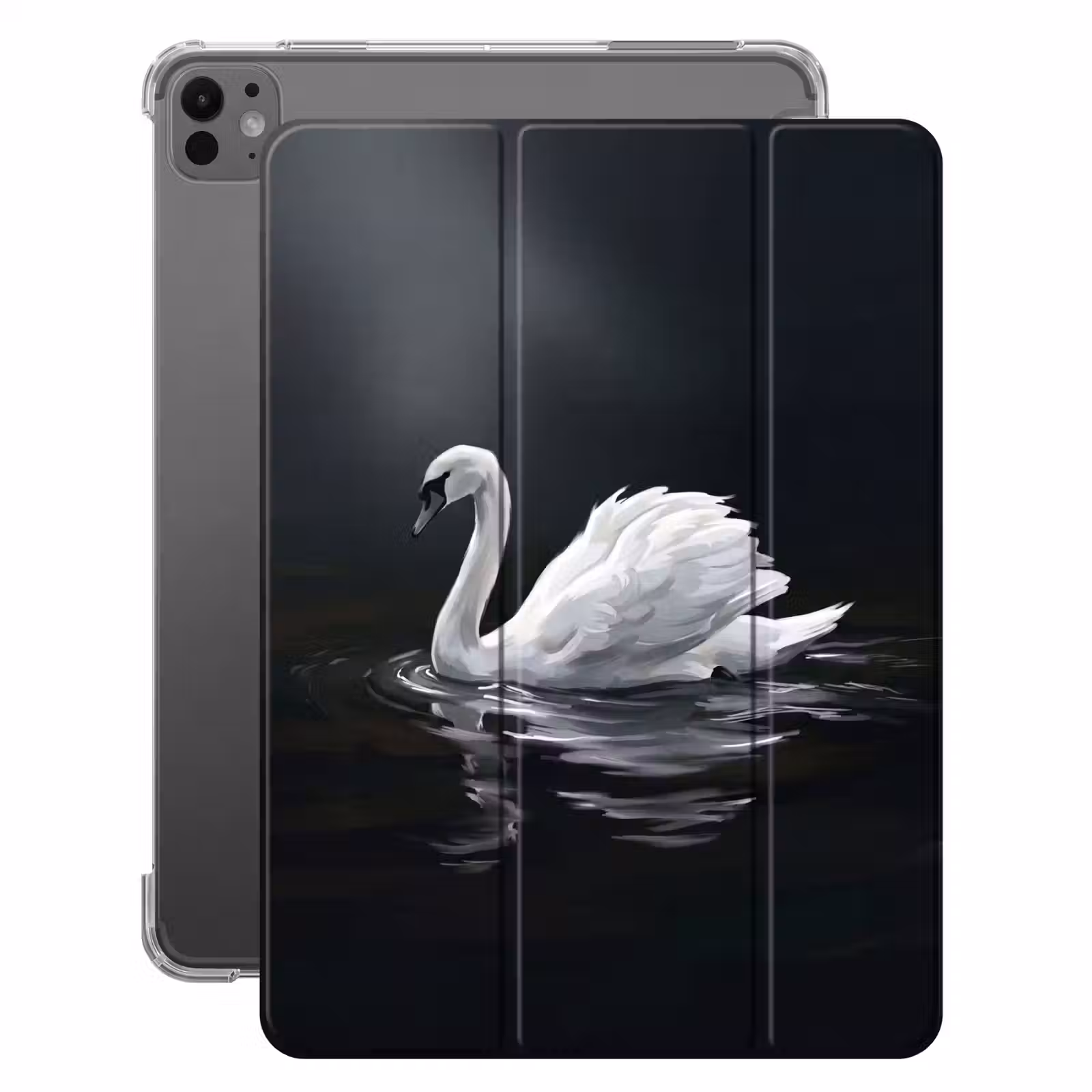 iPad-Hülle - Schwan - Wasser - Natur - Realistisch - Weiß — 1