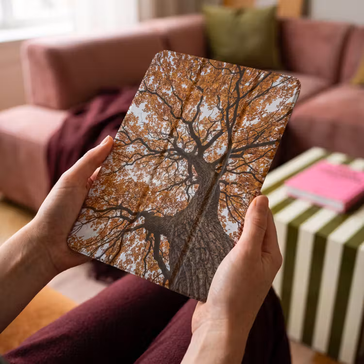 iPad-Hülle - Baum - Laubdach - Herbst - Orange - Atmosphärisch — 4
