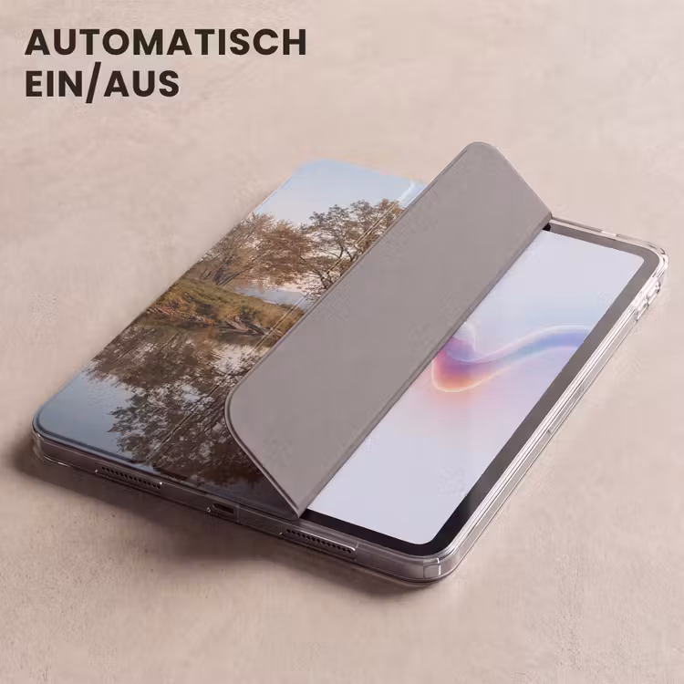 iPad-Hülle - Bäume - Reflexion - Wasser - Sonnenaufgang - Gelassenheit — 5