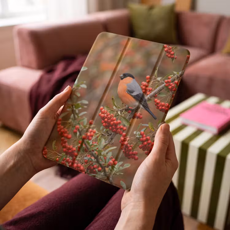 iPad-Hülle - Gimpel - Beeren - Herbst - Natur - Farbenfroh — 4