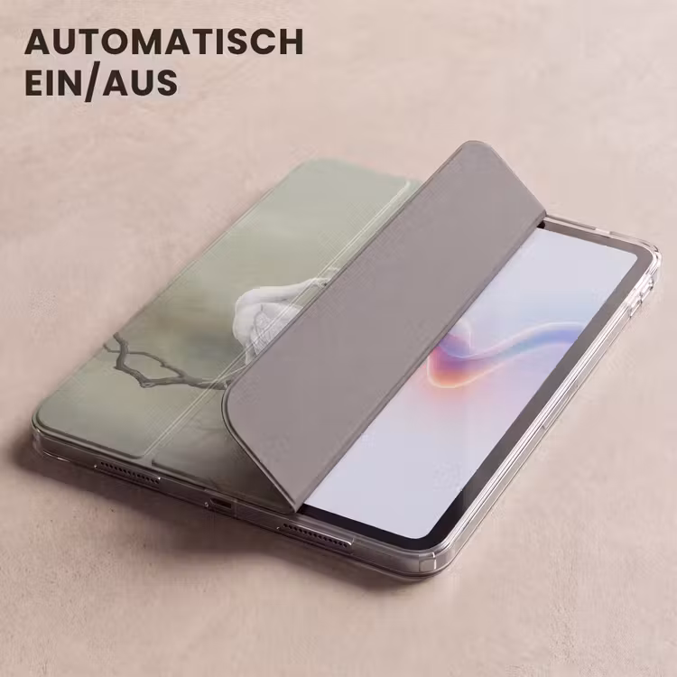 iPad-Hülle - Pfaue - Weiß - Natur - Grün — 5