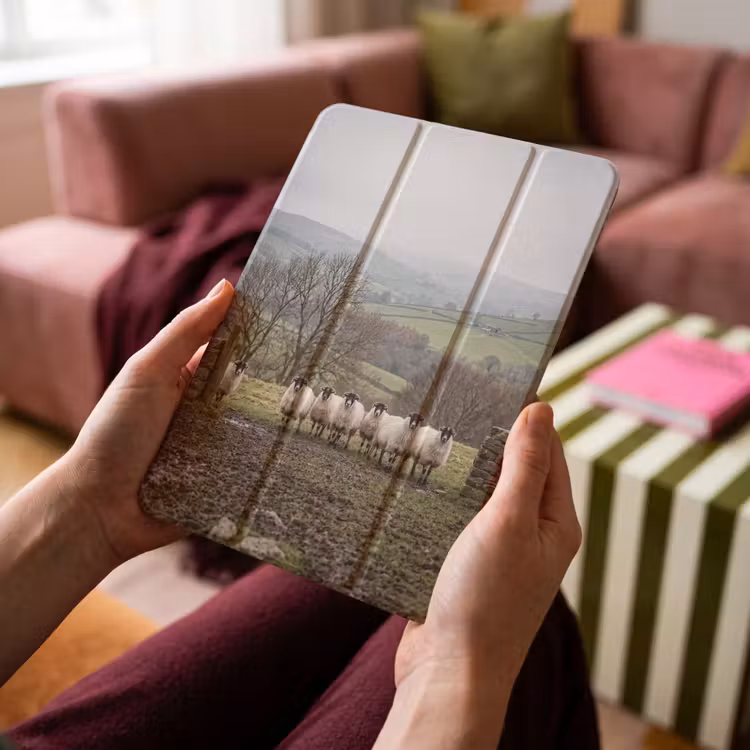 iPad-Hülle - Schafe - Reihe - Weide - Tiere - Landleben — 4
