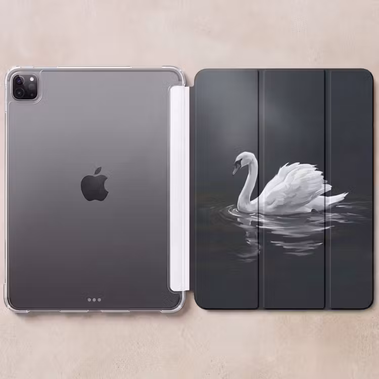 iPad-Hülle - Schwan - Wasser - Natur - Realistisch - Weiß — 6