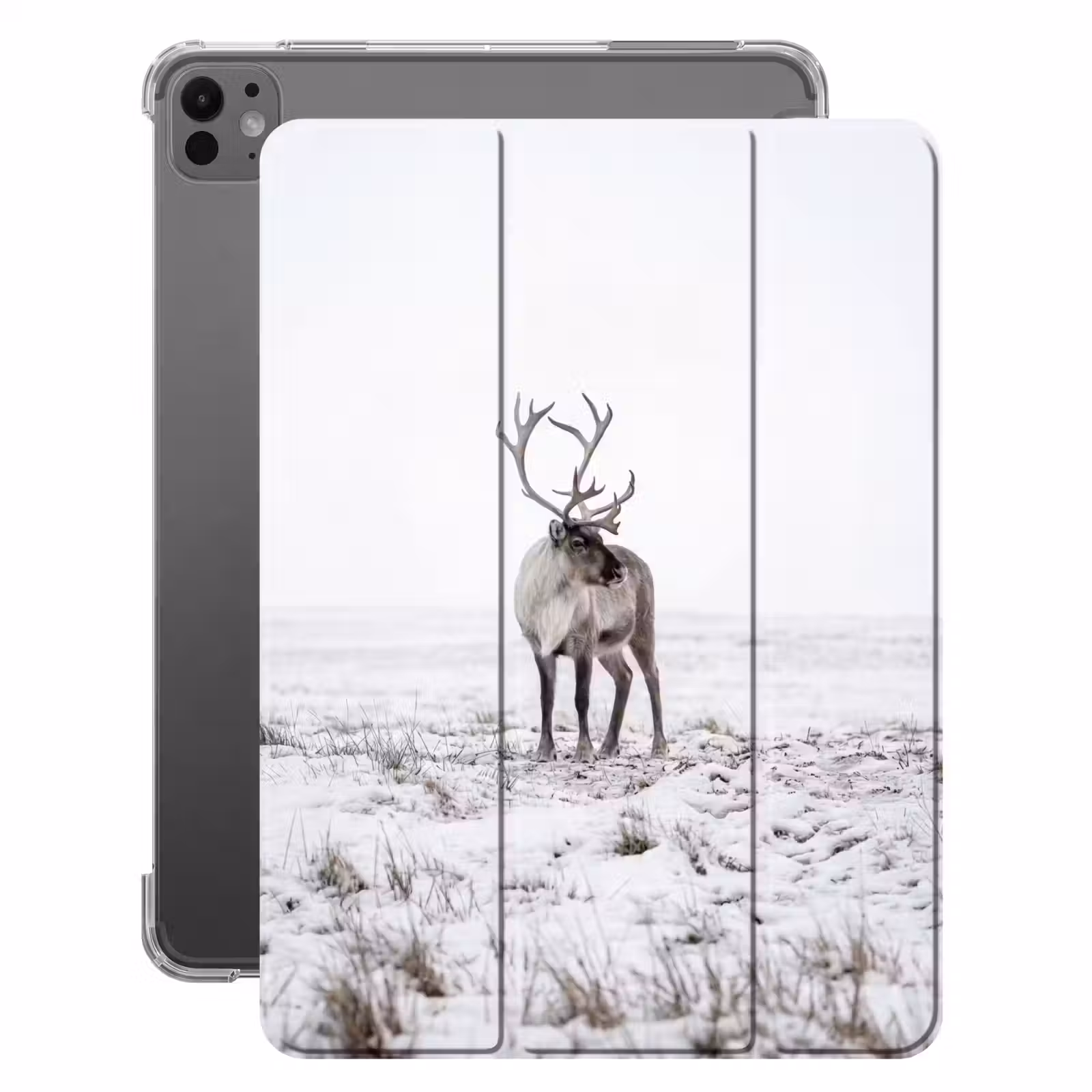 iPad-Hülle - Rentier - Geweih - Schnee - Winter — 1