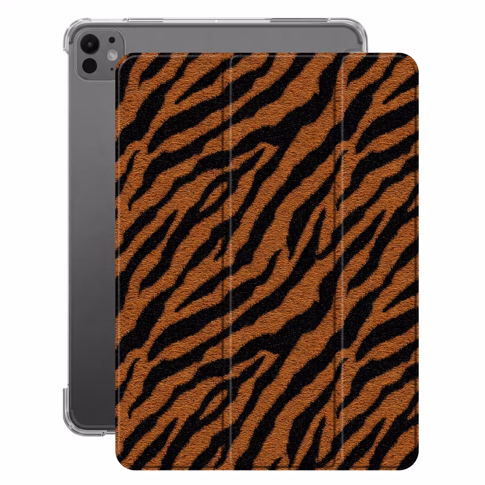 iPad-Hülle - Tiger – Schwarz – Fell — 1