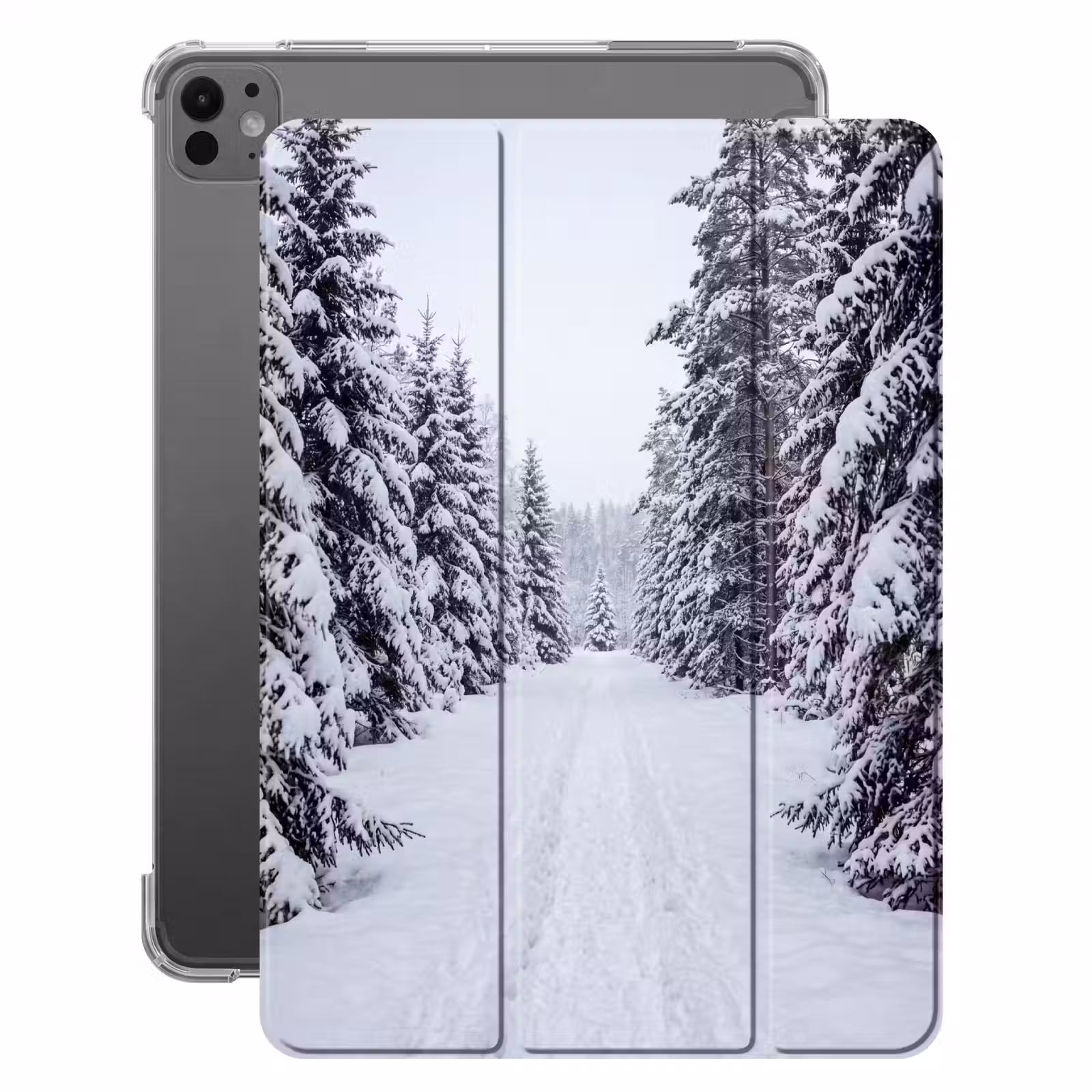 iPad-Hülle - Wald - Winter - Schnee - Weg - Natur — 1