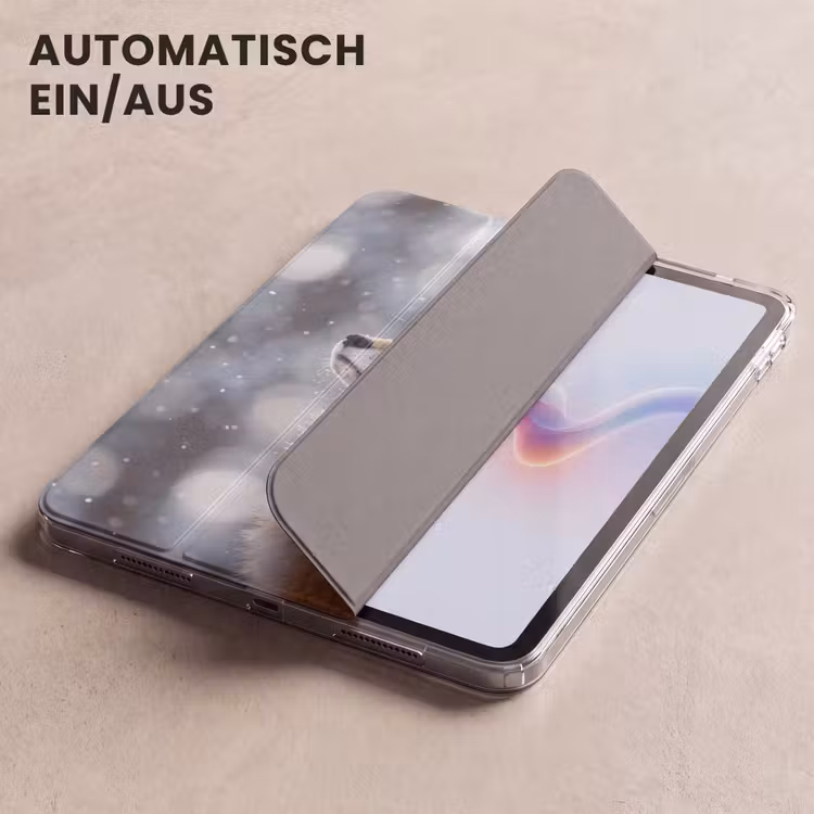 iPad-Hülle - Fuchs - Schneefall - Porträt - Winter - Atmosphärisch — 5