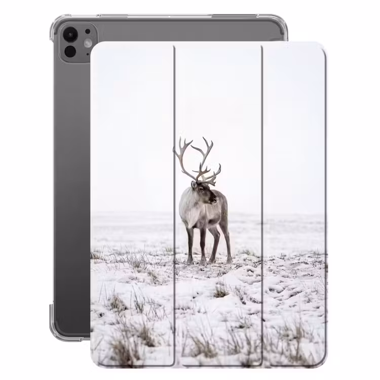 iPad-Hülle - Rentier - Geweih - Schnee - Winter — 1