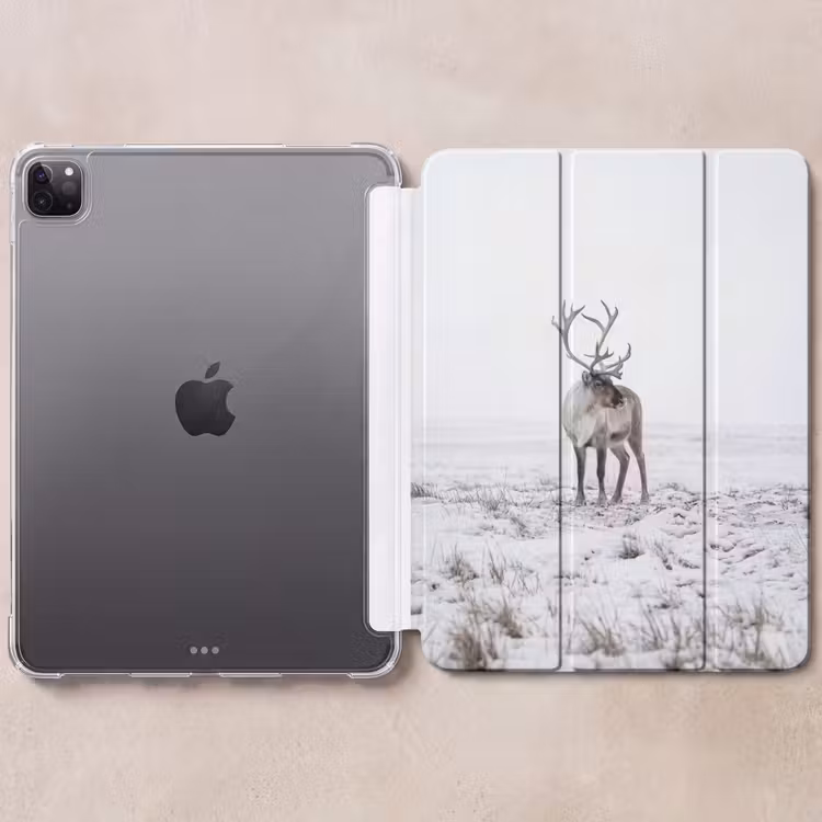 iPad-Hülle - Rentier - Geweih - Schnee - Winter — 6