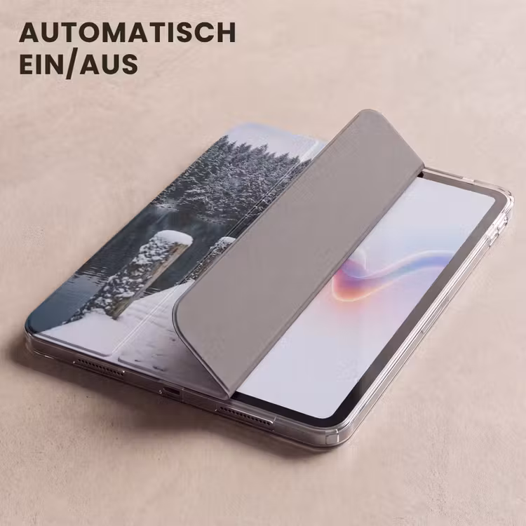 iPad-Hülle - Steg - See - Schnee - Berge - Ruhe — 5
