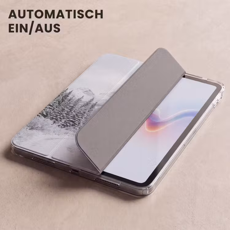 iPad-Hülle - Straße - Berge - Schnee - Nadelwald - Abenteuerlich — 5