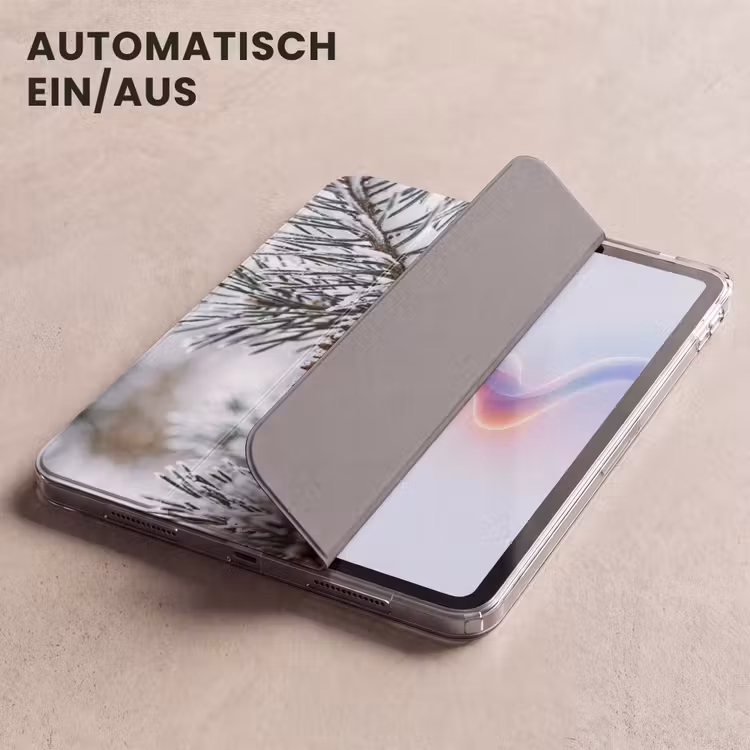 iPad-Hülle - Tannenzapfen - Zweig - Schnee - Winter - Atmosphärisch — 5