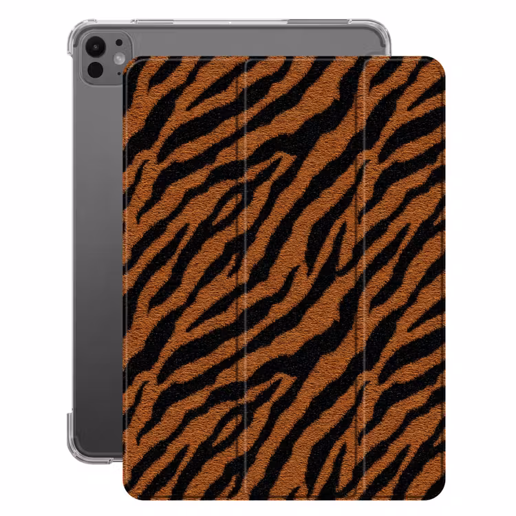 iPad-Hülle - Tiger – Schwarz – Fell — 1