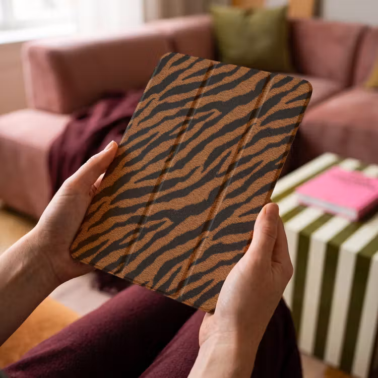 iPad-Hülle - Tiger – Schwarz – Fell — 4