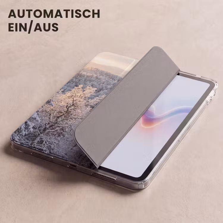 iPad-Hülle - Wald - Berge - Gold - Winter - Warm — 5