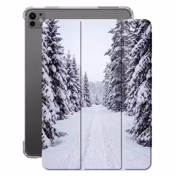 iPad-Hülle - Wald - Winter - Schnee - Weg - Natur — 1