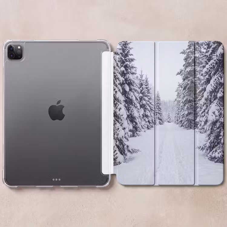 iPad-Hülle - Wald - Winter - Schnee - Weg - Natur — 6