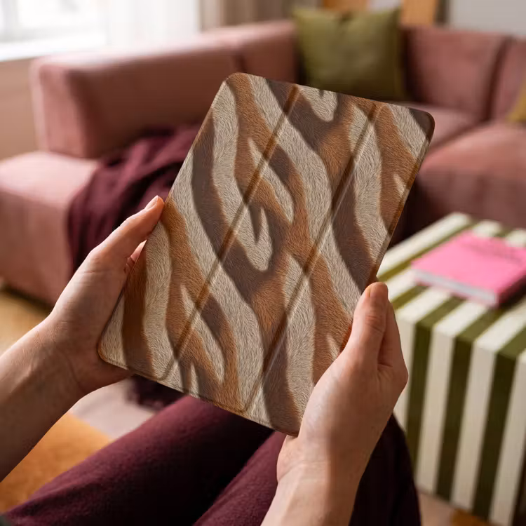 iPad-Hülle - Zebra – Braun – Muster — 4
