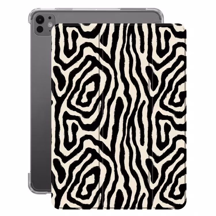 iPad-Hülle - Zebra – Schwarz – Abstrakt — 1