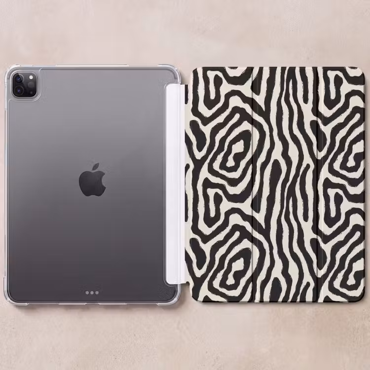 iPad-Hülle - Zebra – Schwarz – Abstrakt — 6