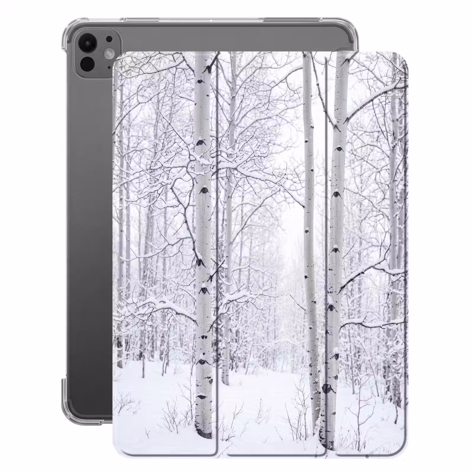 iPad-Hülle - Birke - Schnee - Winter - Wald - Weiß — 1