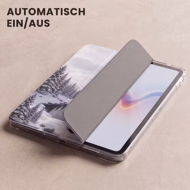 iPad-Hülle - Verschneite Landschaft - Berge - Fluss - Winter — 5