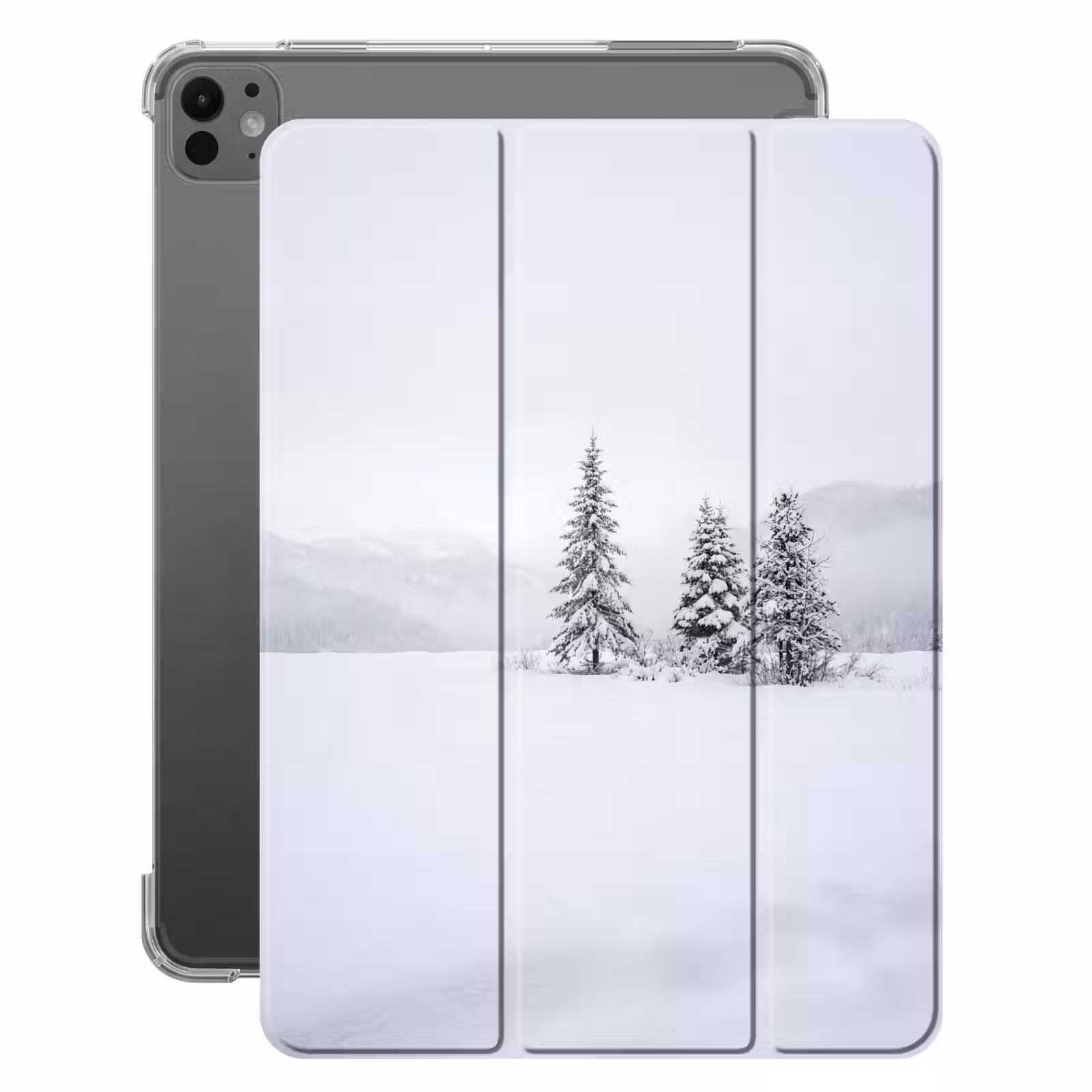 iPad-Hülle - Fichte - Schnee - Winter - Landschaft - Stille — 1