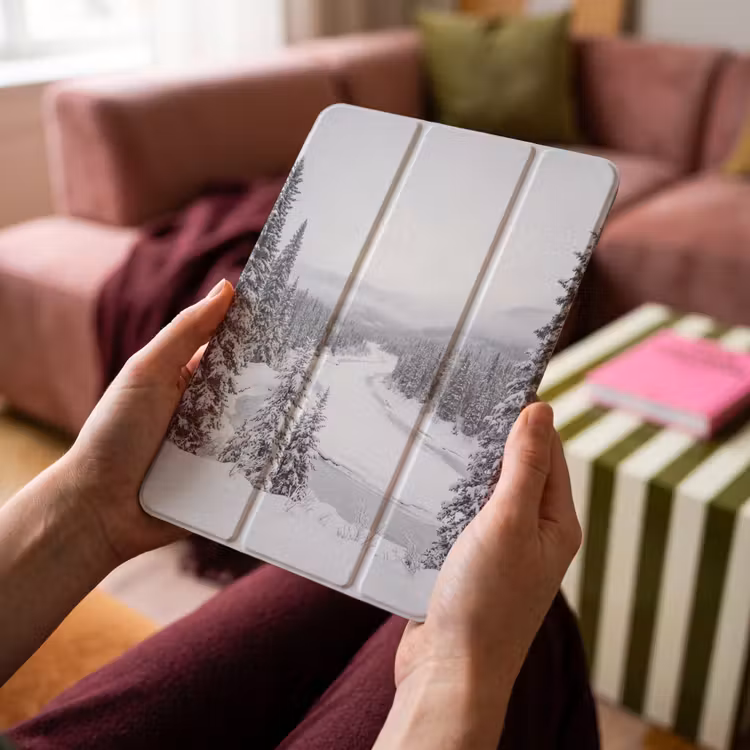 iPad-Hülle - Fluss - Gefroren - Landschaft - Winter — 4