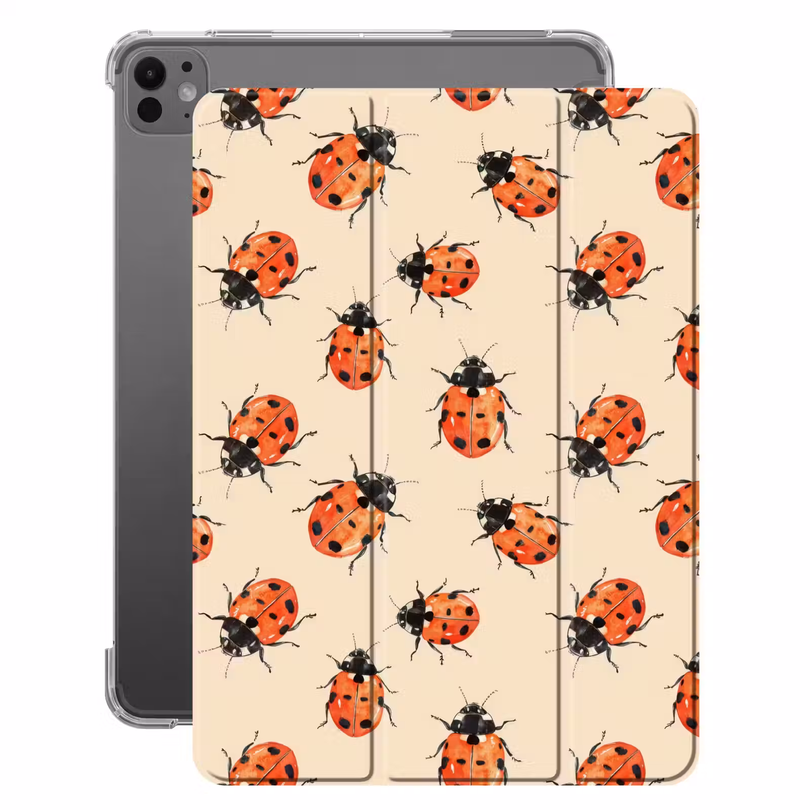 iPad-Hülle - Marienkäfer - Muster - Rot — 1