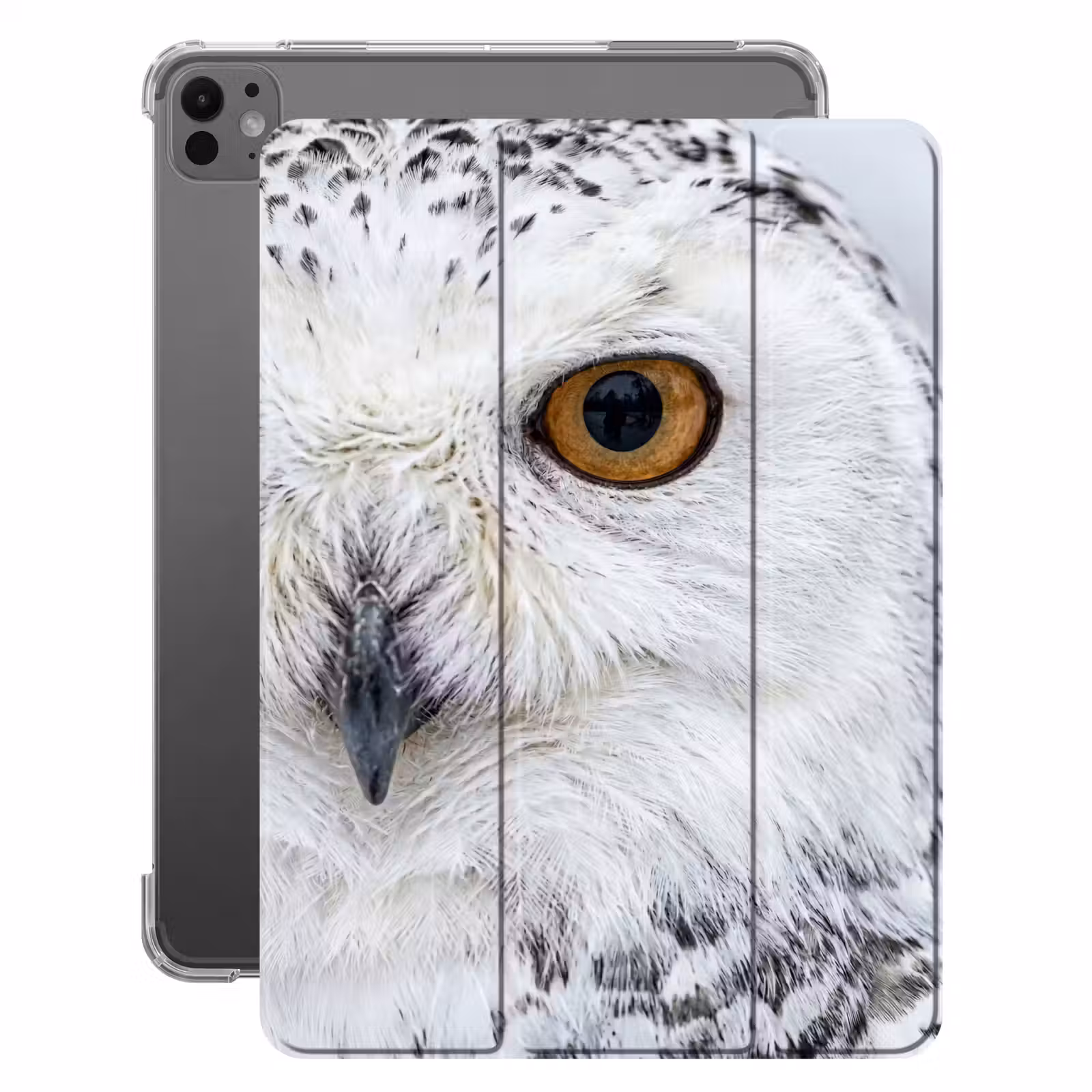 iPad-Hülle - Schneeeule - Auge - Wildtiere - Weiß — 1