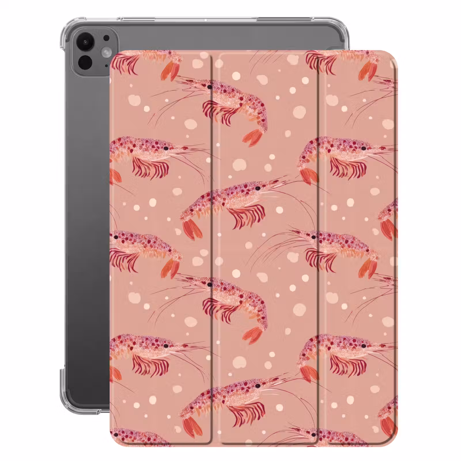 iPad-Hülle - Shrimps - Punkte - Rosa — 1