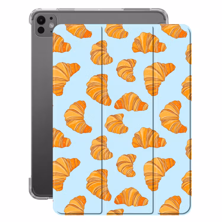 iPad-Hülle - Croissant - Verspielt - Blau — 1