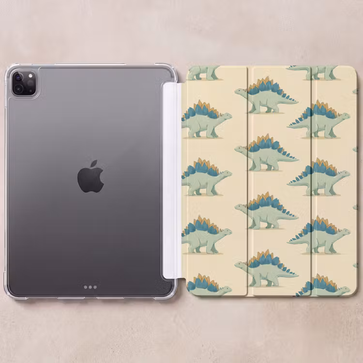 iPad-Hülle - Dino - Muster - Grün — 6