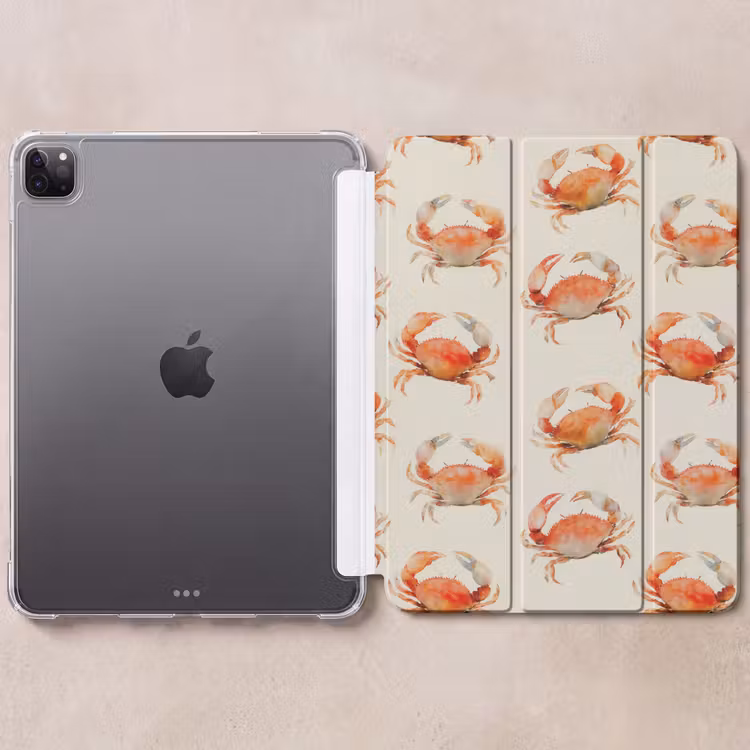 iPad-Hülle - Krabben - Muster - Orange — 6