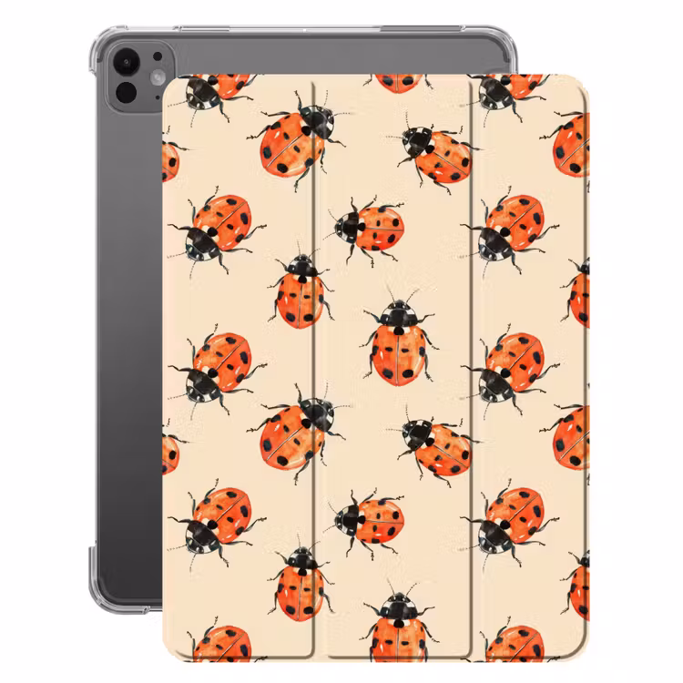 iPad-Hülle - Marienkäfer - Muster - Rot — 1