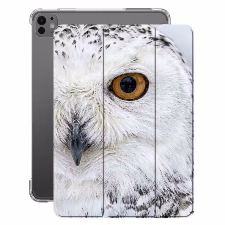 iPad-Hülle - Schneeeule - Auge - Wildtiere - Weiß — 1