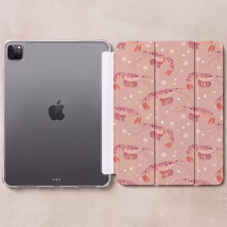 iPad-Hülle - Shrimps - Punkte - Rosa — 6