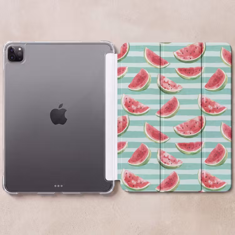 iPad-Hülle - Wassermelone - Streifen - Grün — 6