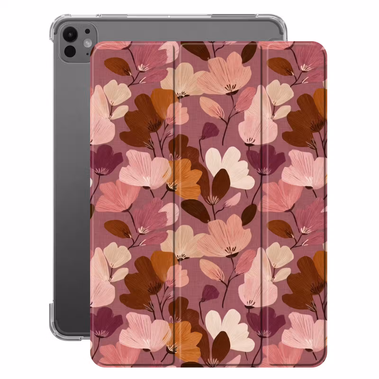 iPad-Hülle - Blume - Muster - Rosa — 1