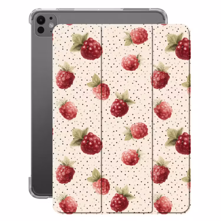 iPad-Hülle - Himbeere - Tupfen - Rot — 1
