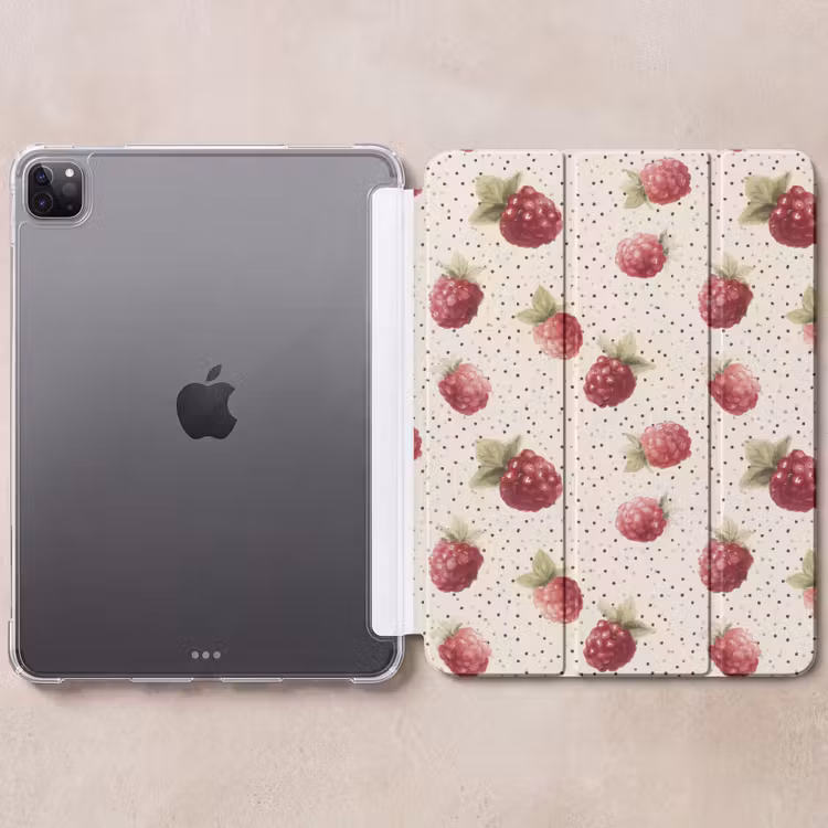 iPad-Hülle - Himbeere - Tupfen - Rot — 6